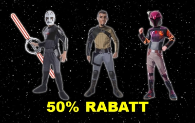 Star Wars Rebels Kinderkostüme 50% Rabatt