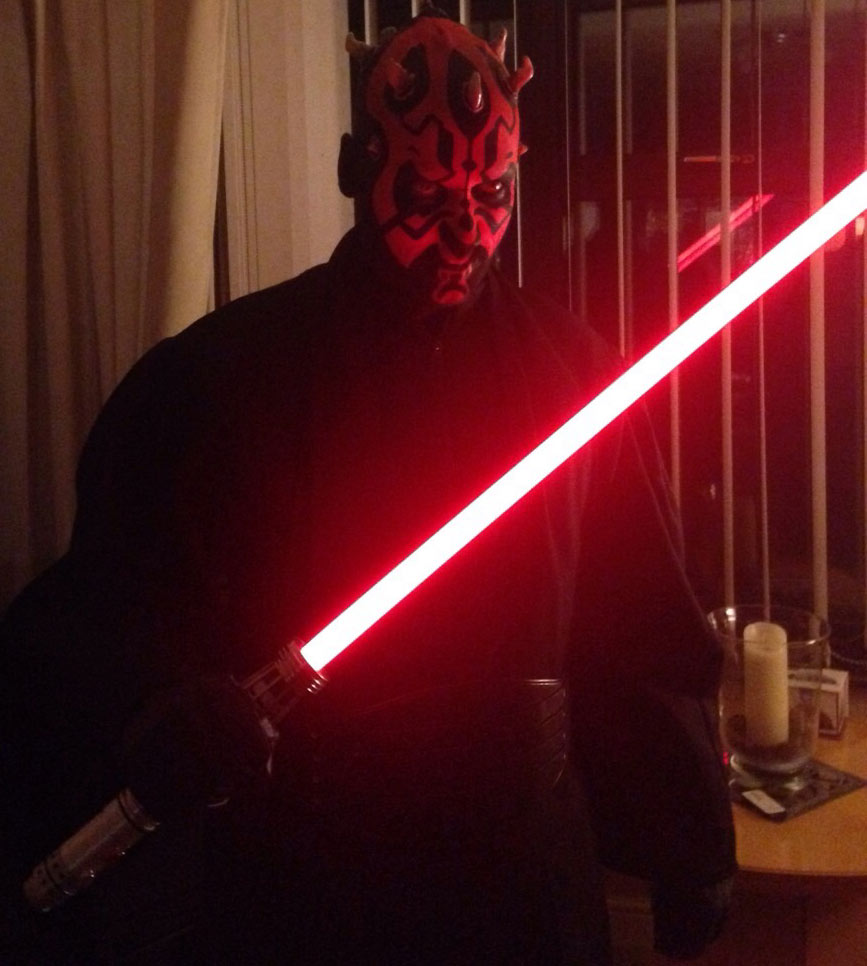 Darth Maul Kostüm Bewertung von Adrian mit lichtschwerter