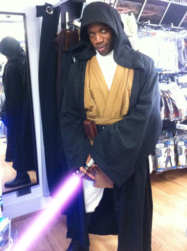 Mace Windu Kostüm Bewertung von Mark mit lichtschwerter